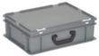 Euronorm-Koffer, grau, HxLxB 135x400x300 mm