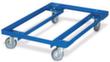 Kastenroller für Euronormbehälter und Paletten, Traglast 240 kg, RAL5010 Enzianblau