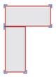 Spanplatten-Steckregal mit 4 Böden, Höhe x Breite x Tiefe 1800 x 910 x 500 mm, 4 Böden Technische Zeichnung 1 S