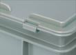 Euronombehälter mit Scharnierdeckel, grau, HxLxB 235x400x300 mm Detail 1 S
