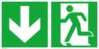 Fluchtwegschild SafetyMarking® Notausgang, Wandschild, langnachleuchtend