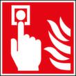Brandschutzschild SafetyMarking® Brandmelder manuell, Wandschild, langnachleuchtend