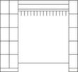 C+P Schließfach-Garderobe Classic lichtgrau mit 15 Fächern, Breite 2760 mm Technische Zeichnung 1 S
