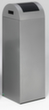 VAR Wertstoffsammler WSG 85 R mit Einwurfklappe, 89 l, silber, Deckel RAL7021 Schwarzgrau
