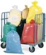 Kunststoffabfallsäcke mit 120 Liter Inhalt, 120 l, gelb Milieu 1 S