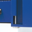 Kappes Vertikalschrank RasterPlan®, 4 Auszüge, RAL7035 Lichtgrau/RAL5010 Enzianblau Detail 2 S