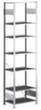 META Steckregal Grundfeld mit Anschlagkante, Höhe x Breite x Tiefe 2500 x 806 x 336 mm, 7 Böden Standard 2 S