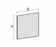 Gera Schallabsorbierende Stellwand Pro, Höhe x Breite 1200 x 800 mm, Wand grau Technische Zeichnung 1 S