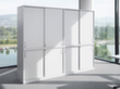 Nowy Styl Büroschrank E10 mit gehärteten Klarglastüren, 3 Ordnerhöhen Milieu 2 S