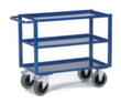 Rollcart Tischwagen mit Wannenböden 995x695 mm, Traglast 400 kg, 3 Etagen