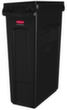 Rubbermaid Wertstoffsammler Slim Jim® mit Lüftungskanälen, 87 l, schwarz