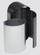 VAR Abfallbehälter für außen in antiksilber, 50 l, antiksilber Standard 2 S