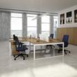 Quadrifoglio Höhenverstellbarer Schreibtisch Practika mit 4-Fußgestell Milieu 1 S