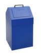 stumpf Feuerhemmender Wertstoffbehälter, 45 l, RAL5010 Enzianblau, Deckel RAL5010 Enzianblau Standard 4 S