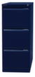 Bisley Hängeregistraturschrank, 3 Auszüge, oxfordblau/oxfordblau