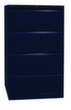 Bisley Hängeregistraturschrank, 4 Auszüge, oxfordblau/oxfordblau Standard 2 S