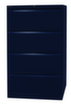 Bisley Hängeregistraturschrank, 4 Auszüge, oxfordblau/oxfordblau Standard 3 S