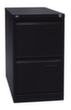 Bisley Hängeregistraturschrank Light, 2 Auszüge, schwarz/schwarz Standard 3 S