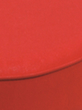 Höhenverstellbarer Drehhocker mit Kunstledersitz, Sitz rot, Rollen Detail 1 S
