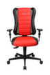 Topstar Bürodrehstuhl Sitness Racer RS mit AL "P4" mit 3D-Sitzfläche, schwarz/rot Standard 10 S