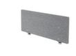 Schallabsorbierende Tischtrennwand, Höhe x Breite 500 x 1200 mm, Wand grau meliert