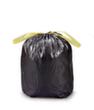 Raja Müllsack mit Verschlussband, 60 l, schwarz