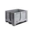 Palettenbox, Inhalt 470 l, grau, 3 Kufen Standard 2 S