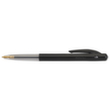 BIC® Kugelschreiber M10 Clic Fine, Schriftfarbe schwarz, Schaft schwarz/transparent