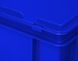 Euronorm-Koffer, blau, HxLxB 185x400x300 mm Detail 3 S
