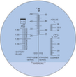 Frostschutz+Batteriesäure-Refraktometer Detail 3 S