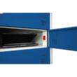 Laptopschrank, RAL7035 Lichtgrau/RAL5010 Enzianblau Detail 1 S