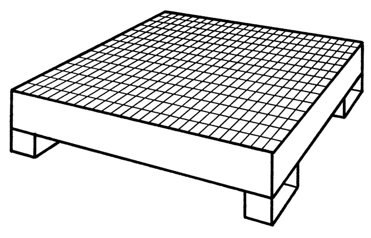 Lacont Auffangwanne, für 4 x 200-Liter-Fass Technische Zeichnung 1 ZOOM