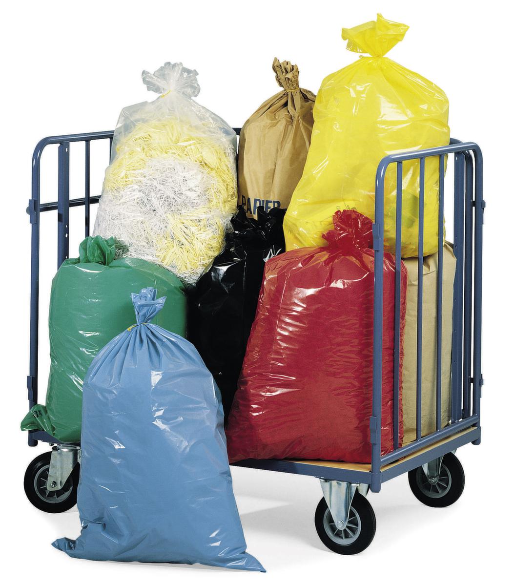 Kunststoffabfallsäcke mit 120 Liter Inhalt, 120 l, rot Milieu 1 ZOOM