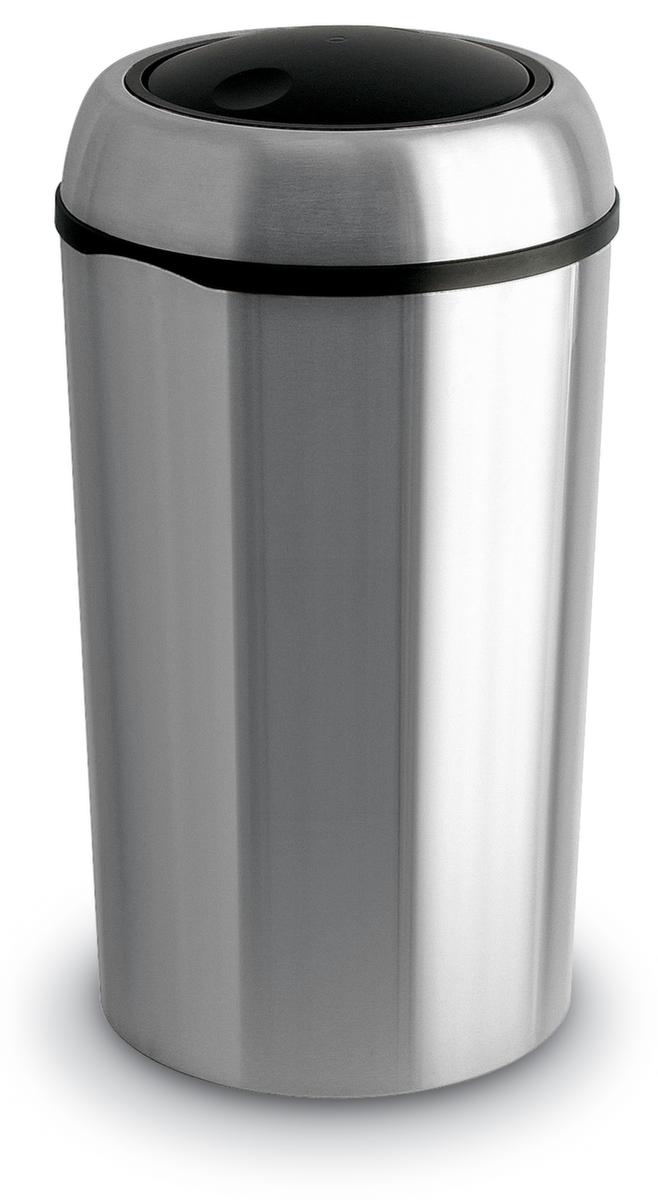 Edelstahl-Abfallbehälter mit Schwingdeckel, 75 l Standard 1 ZOOM