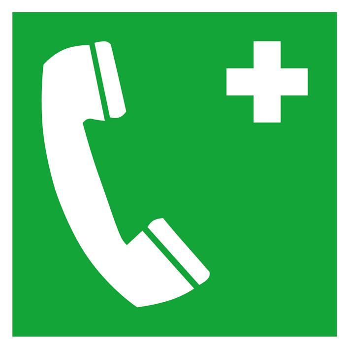 Erste-Hilfe-Schild SafetyMarking® Notruftelefon, Aufkleber, langnachleuchtend Standard 1 ZOOM