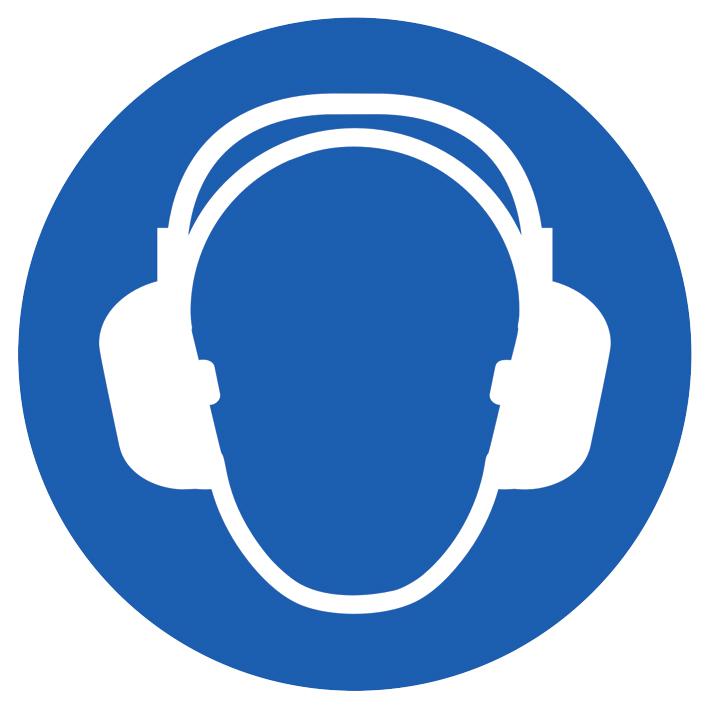 Gebotsschild Gehörschutz benutzen, Wandschild Standard 1 ZOOM