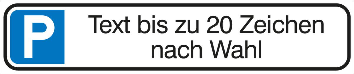 Aluminium-Parkplatzschild, Wandschild Standard 1 ZOOM