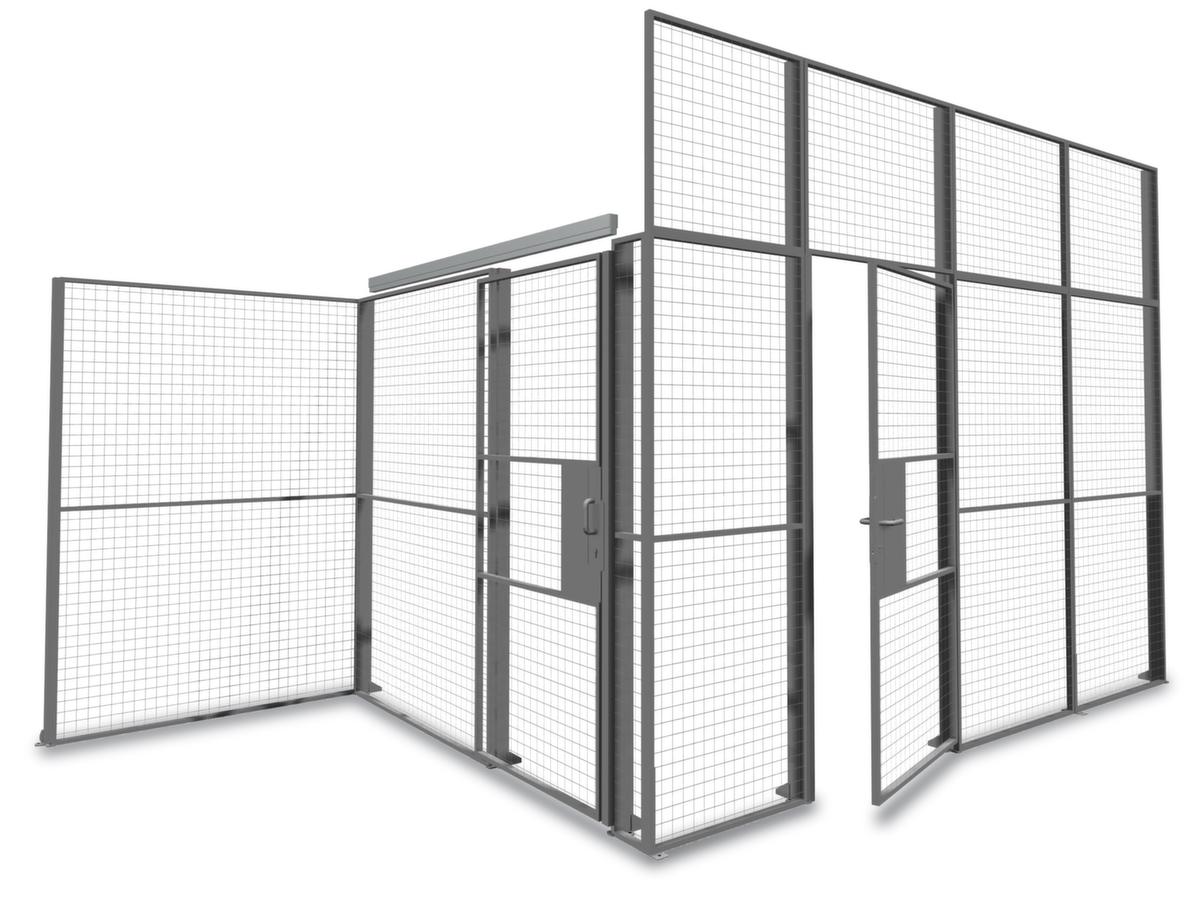 TROAX Wand-Aufsatzelement Standard für Trennwandsystem, Breite 700 mm Milieu 1 ZOOM