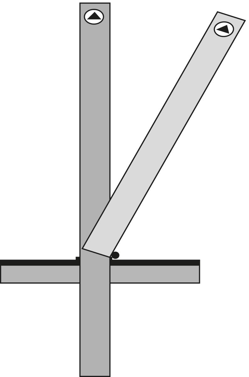 Sperrpfosten PARKY mit flachem Kopf, Höhe 1000 mm, zum Einstecken mit Bodenhülse Technische Zeichnung 1 ZOOM