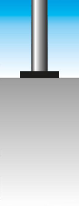 Stilpoller mit Halbkugelkopf, Höhe 1160 mm, zum Aufdübeln Detail 1 ZOOM