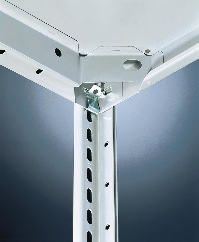 META System-Steckregal CLIP, Höhe x Breite x Tiefe 2000 x 1056 x 636 mm, 5 Böden Detail 1 ZOOM