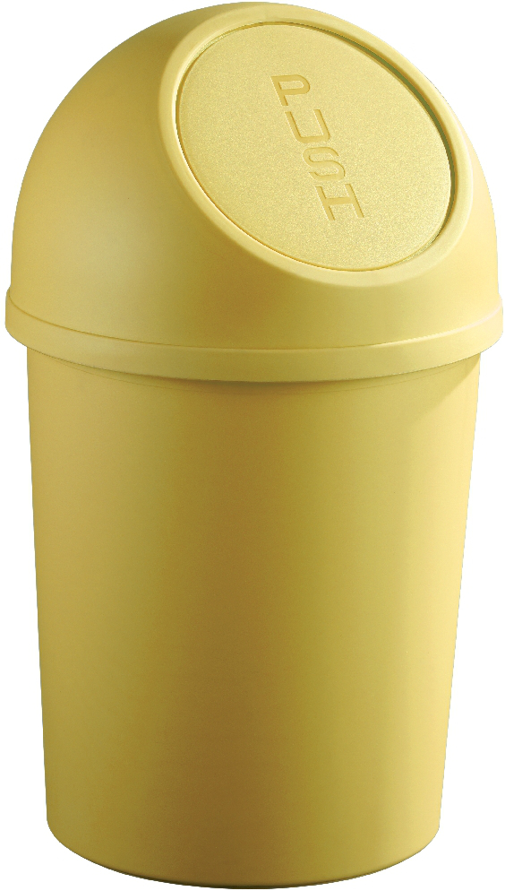 helit Push-Abfallbehälter, 13 l, gelb Standard 1 ZOOM