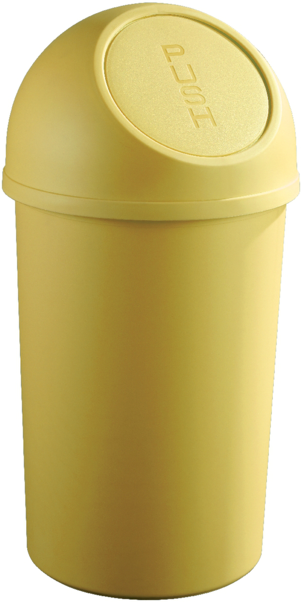 helit Push-Abfallbehälter, 45 l, gelb Standard 1 ZOOM
