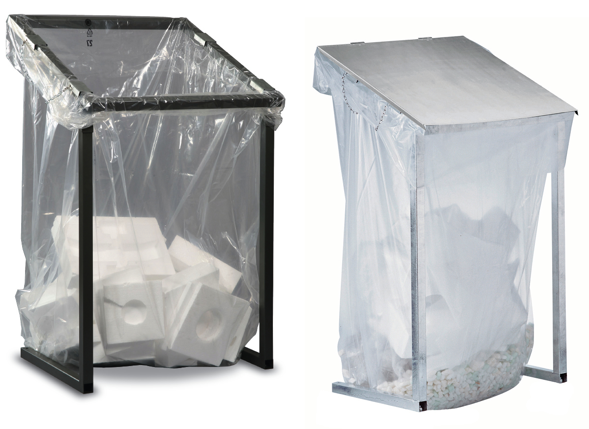 Offener Großvolumen-Müllsackständer für 1000 l-Säcke Standard 1 ZOOM