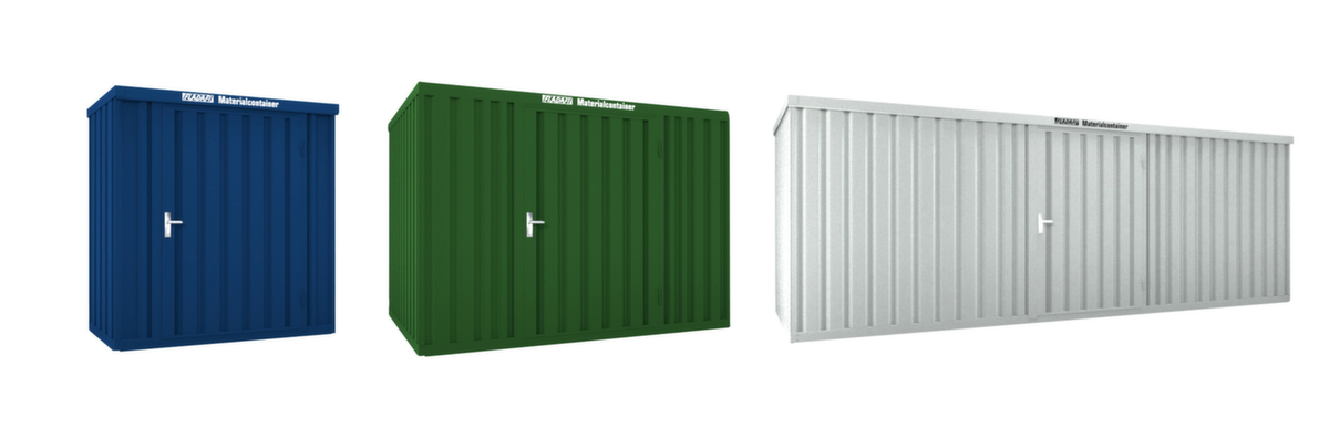 Säbu Lackierter Materialcontainer mit Holzfußboden Standard 1 ZOOM