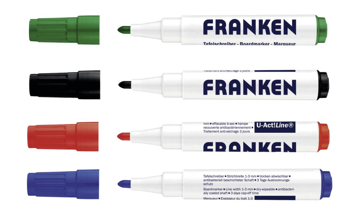 Franken 4 farblich sortierte Tafelschreiber U-Act!Line Standard 1 ZOOM