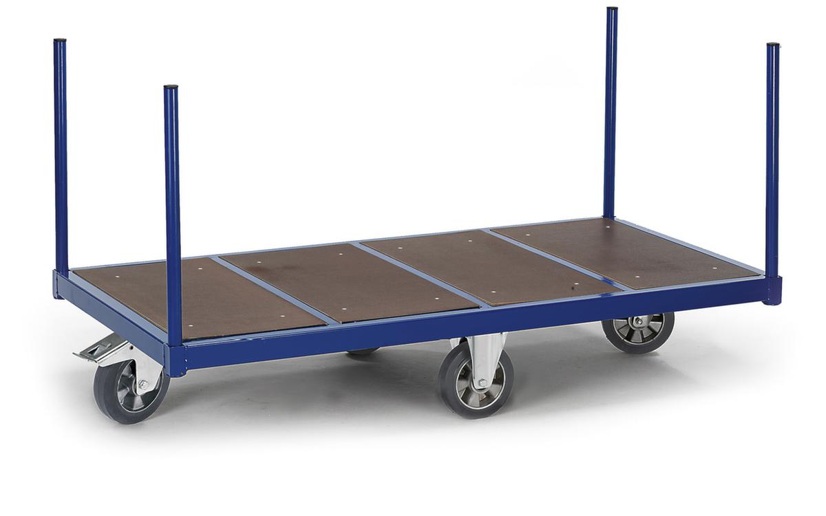 Rollcart Rungenwagen mit rutschsicherer Ladefläche, Traglast 1200 kg, Ladefläche 1600 x 800 mm Standard 1 ZOOM
