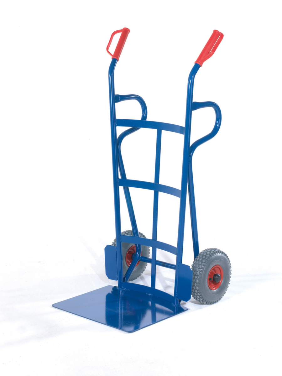 Rollcart Reifenkarre mit extra großer Schaufel, RAL5010 Enzianblau, TPE-Bereifung Standard 1 ZOOM