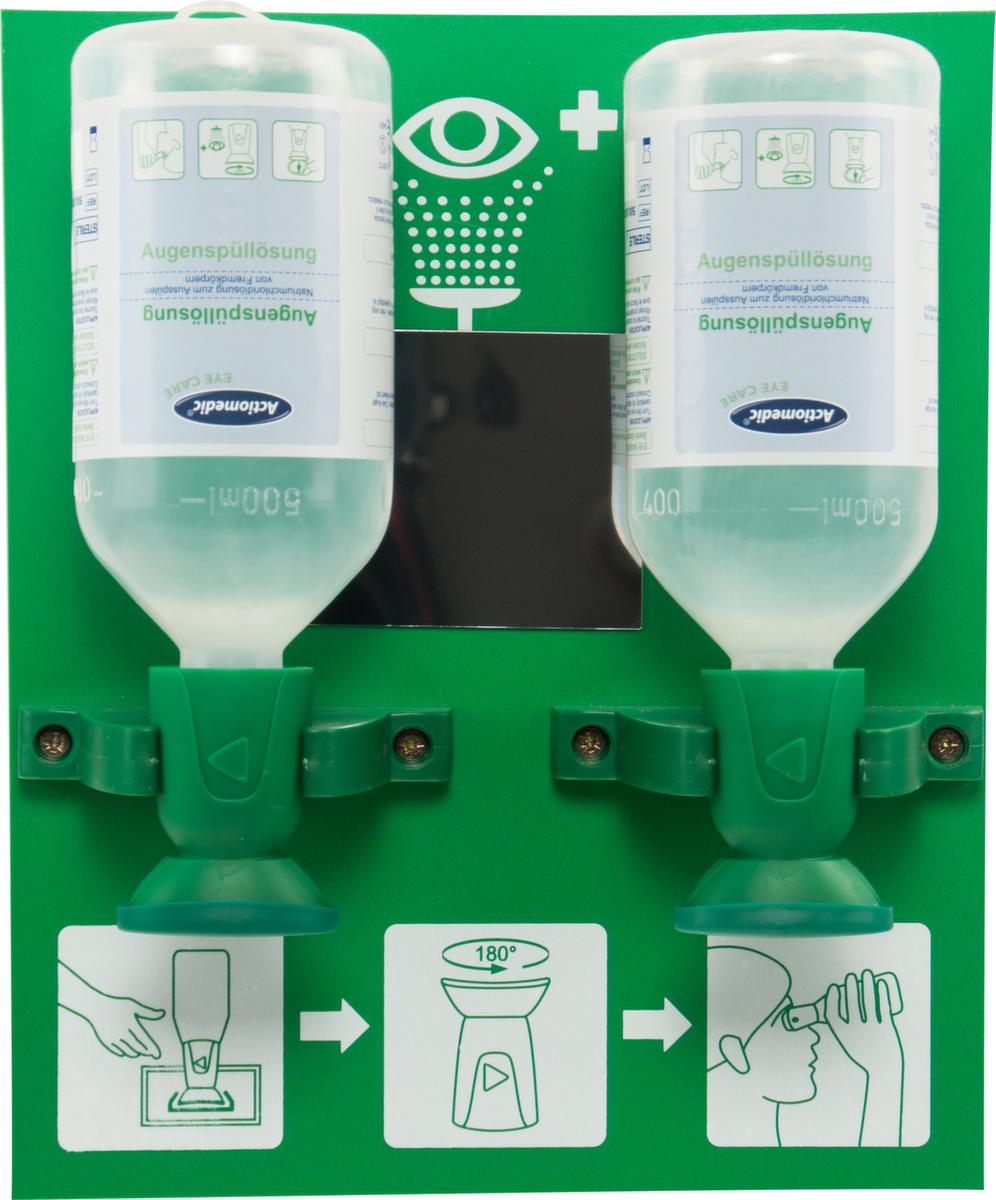 actiomedic Augenspülstation mit Spiegel, 2 x 500 ml Kochsalzlösung Standard 1 ZOOM