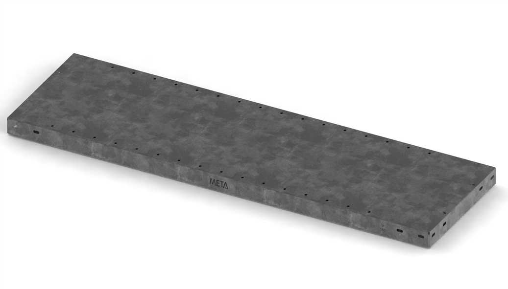 META Fachboden für Lagerregal, Breite x Tiefe 1000 x 600 mm, mit korrosionsschützender Zinkbeschichtung Standard 1 ZOOM